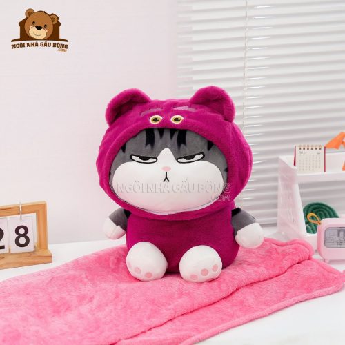 Gối Chăn Mền Mèo Hoàng Thượng Cosplay Lotso