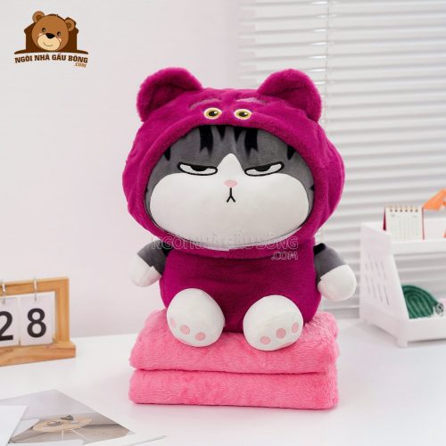 Gối Chăn Mền Mèo Hoàng Thượng Cosplay Lotso