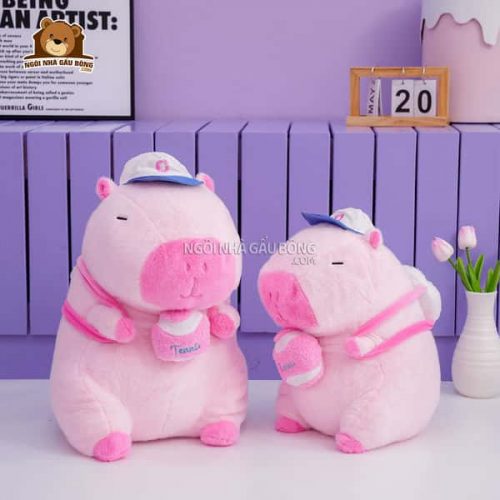 Chuột Capybara Hồng Rút Bóng