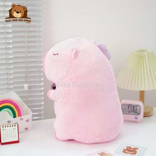 Chuột Capybara Cầm Bóng Tim