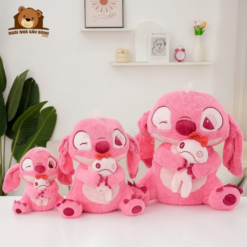 Stitch Hồng Ôm Quái Vật Scrump