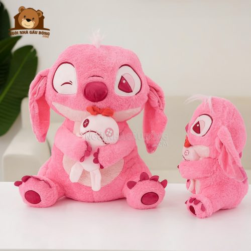 Stitch Hồng Ôm Quái Vật Scrump