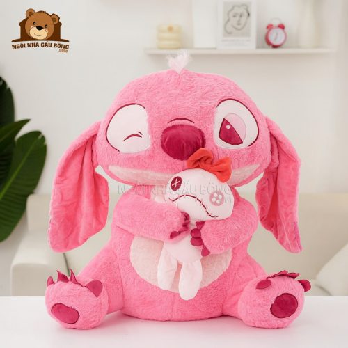 Stitch Hồng Ôm Quái Vật Scrump