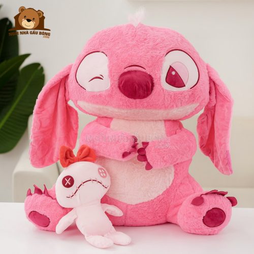 Stitch Hồng Ôm Quái Vật Scrump