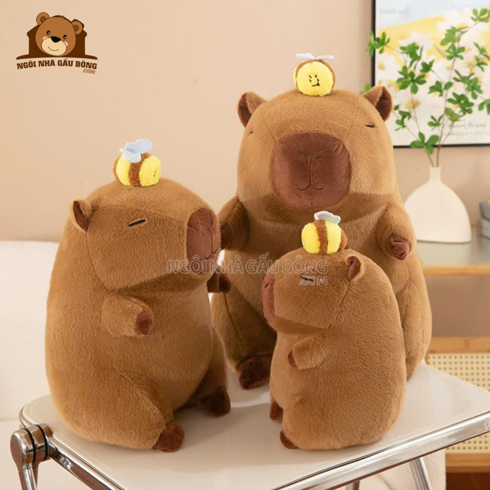 Gấu Bông Capybara Rút Ong