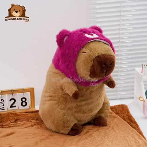 Gối Chăn Mền Chuột Cappybara Cosplay Gấu Dâu Lotso