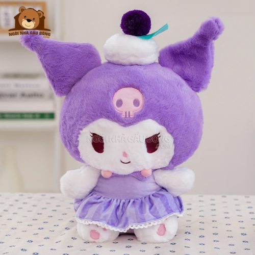 Gấu Bông Kuromi Đội Bánh Nho