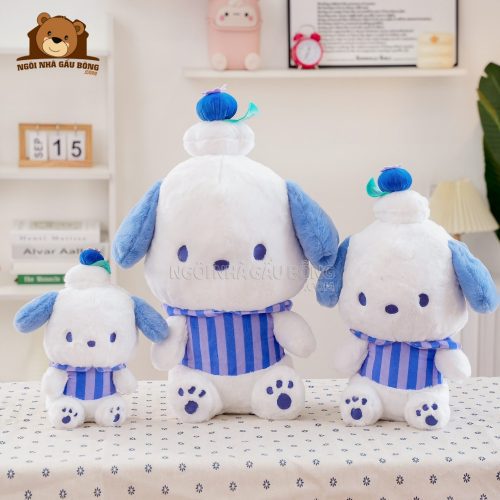 Gấu Bông Pochacco Đội Bánh Việt Quất