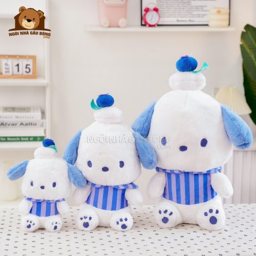 Gấu Bông Pochacco Đội Bánh Việt Quất