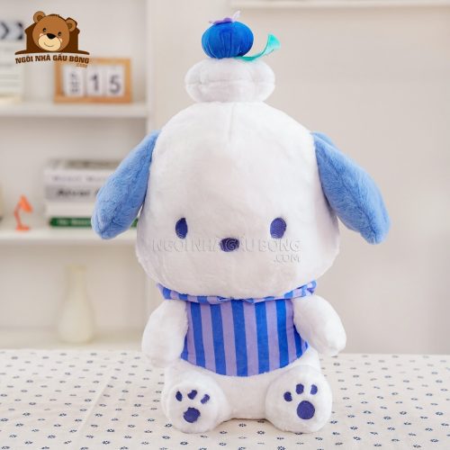 Gấu Bông Pochacco Đội Bánh Việt Quất