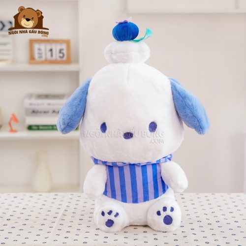 Gấu Bông Pochacco Đội Bánh Việt Quất