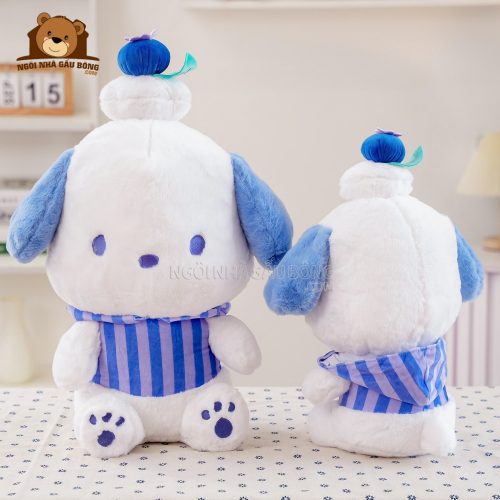 Gấu Bông Pochacco Đội Bánh Việt Quất