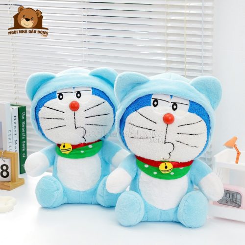 Gối Chăn Mền Doraemon Xanh