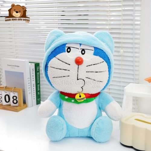 Gối Chăn Mền Doraemon Xanh