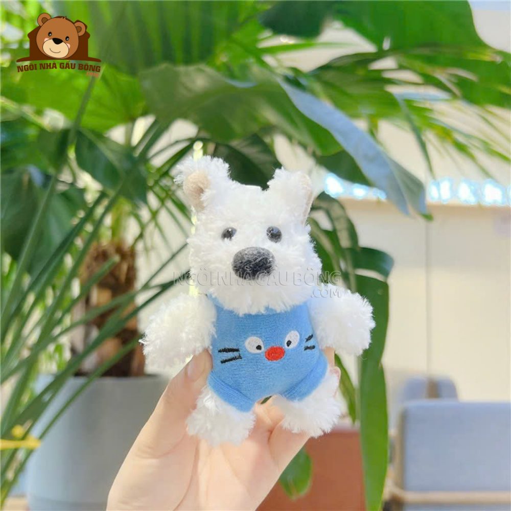 Móc Khóa Chó Puppy Mặc Yếm