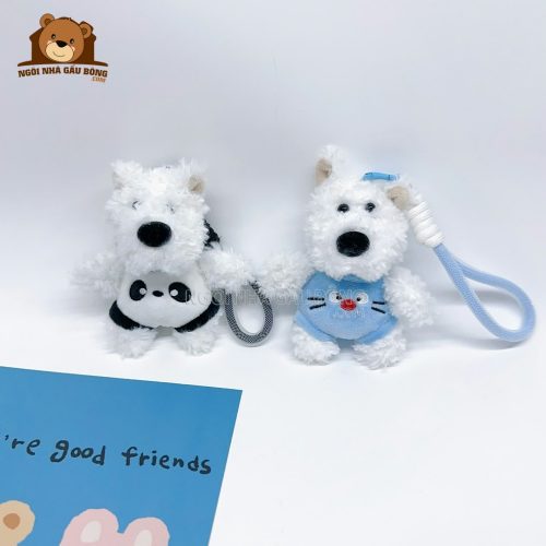 Móc Khóa Chó Puppy Mặc Yếm