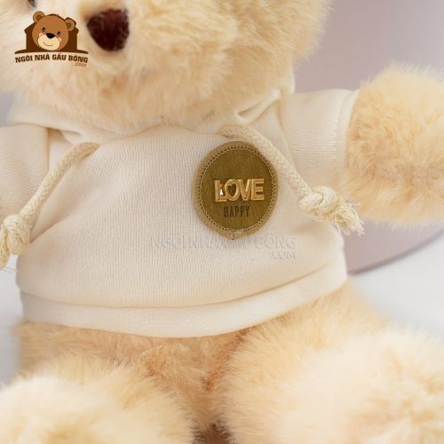 Gấu Bông Teddy Áo Nỉ Tag Love