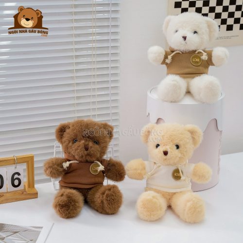 Gấu Bông Teddy Áo Nỉ Tag Love