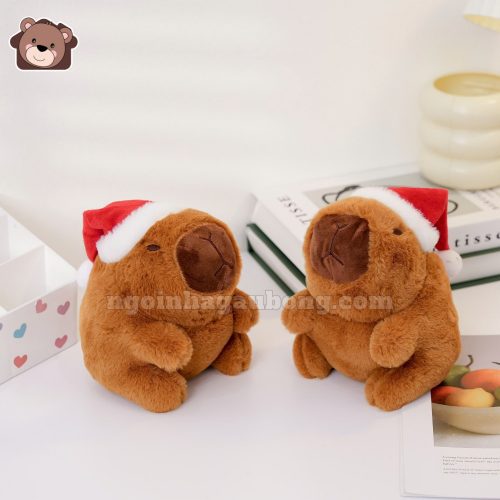 Capybara Đội Mũ Noel 