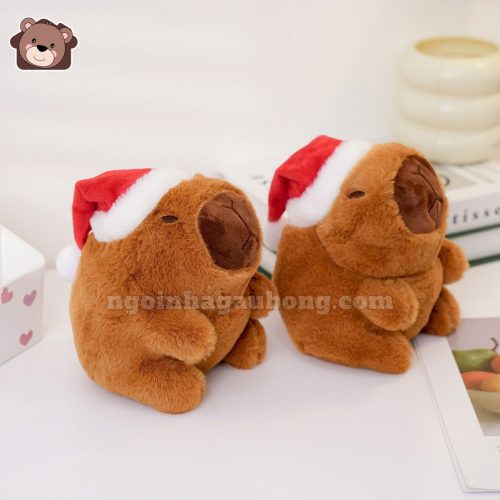 Capybara Đội Mũ Noel 