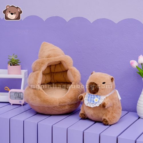 Chuột Capybara Đeo Yếm Làm Tổ Nâu