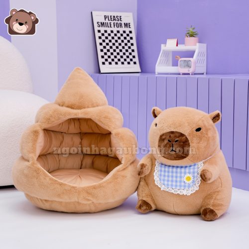 Chuột Capybara Đeo Yếm Làm Tổ Nâu