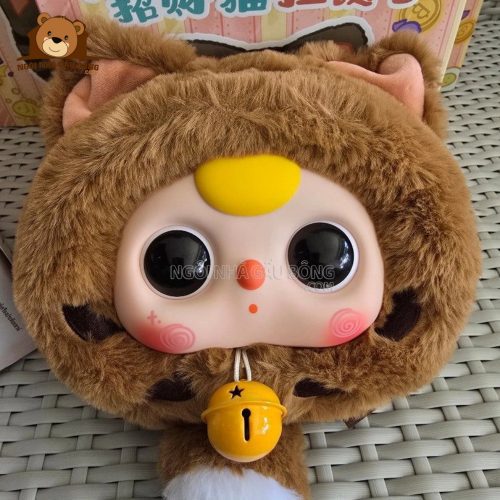 Blindbox Baby Three Mèo Thần Tài Zipper