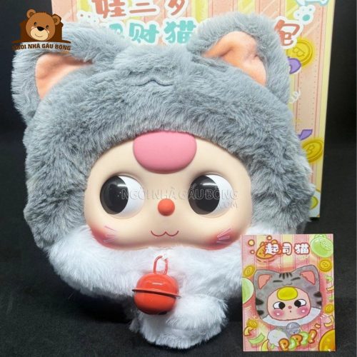 Blindbox Baby Three Mèo Thần Tài Zipper