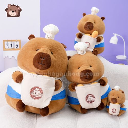 Cô Gấu Bông Capybara Bánh Mỳ