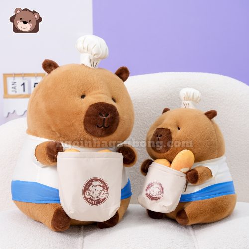 Cô Gấu Bông Capybara Bánh Mỳ