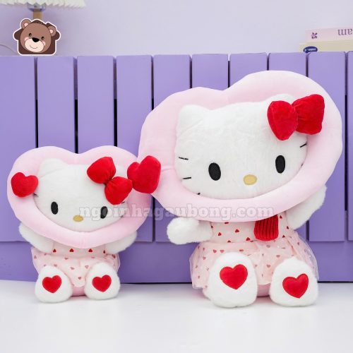 Gấu Bông Kitty Đội Phao Hồng