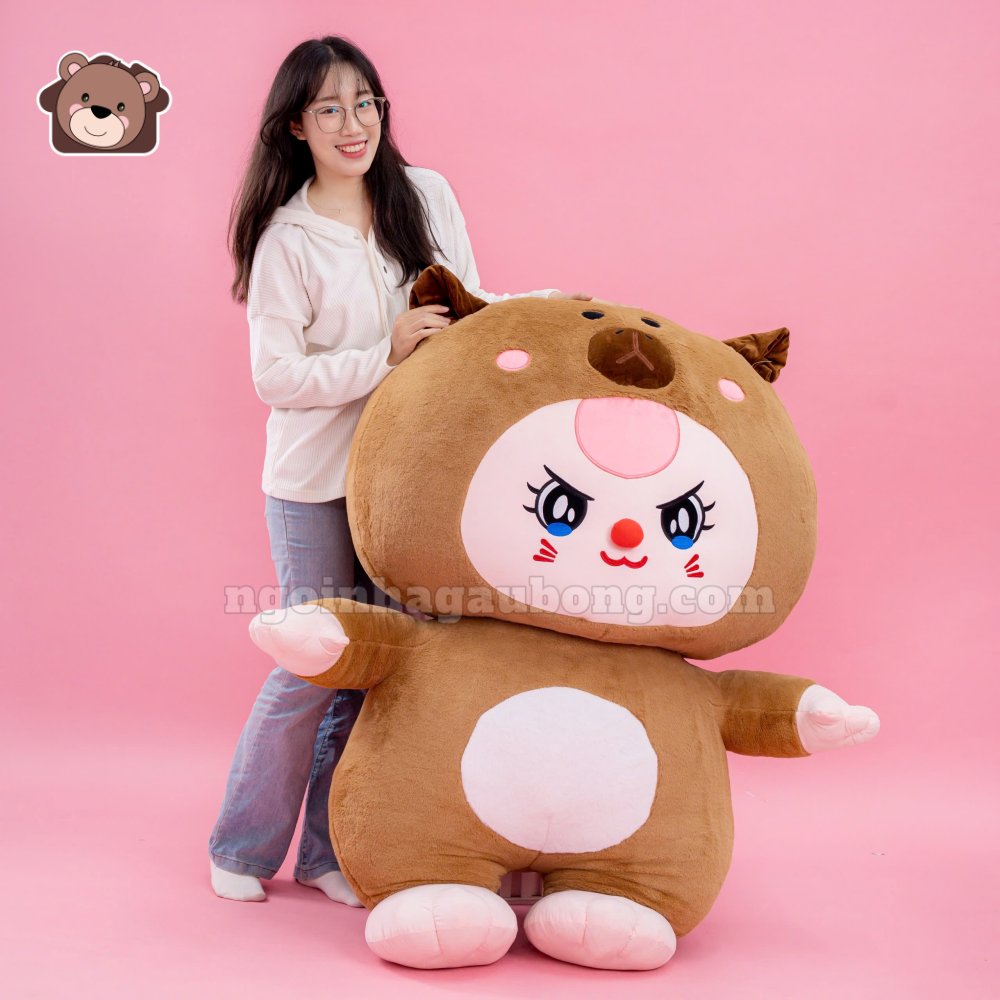 Gấu Bông Baby Three Cosplay Capybara Khổng Lồ