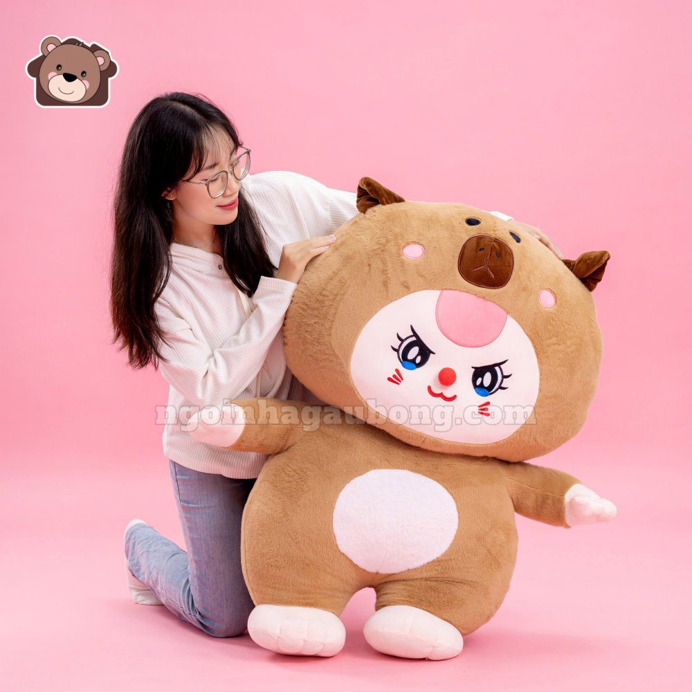 Gấu Bông Baby Three Cosplay Capybara Khổng Lồ