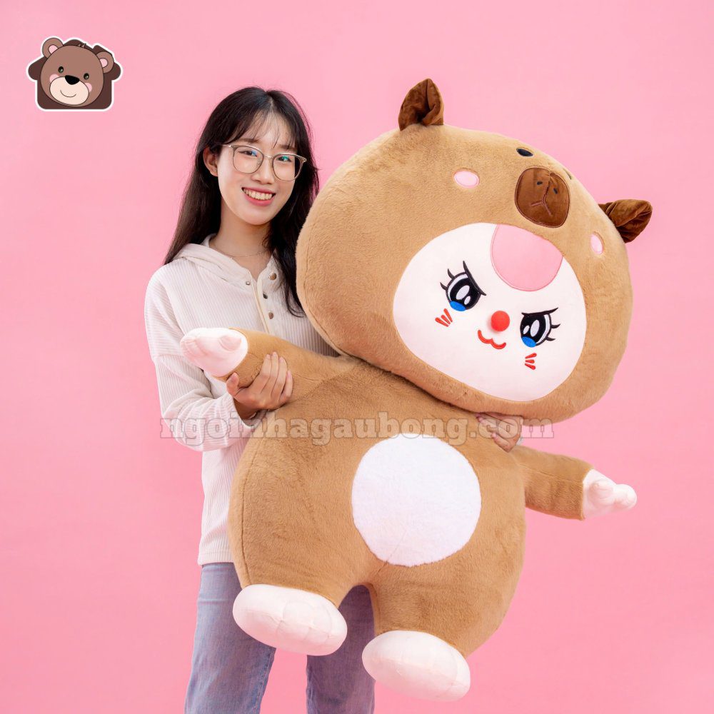 Gấu Bông Baby Three Cosplay Capybara Khổng Lồ