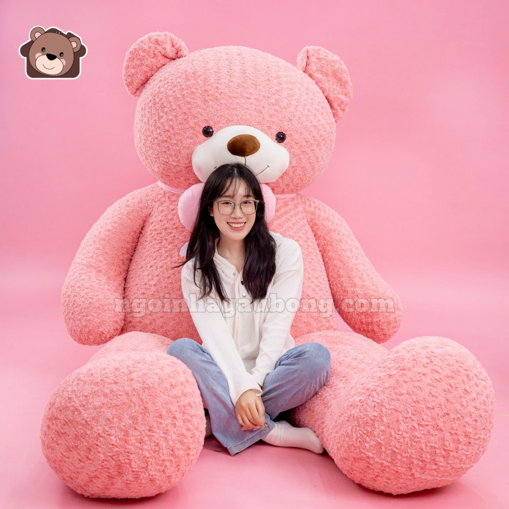 Gấu Bông Teddy Angel Hồng Khổng Lồ