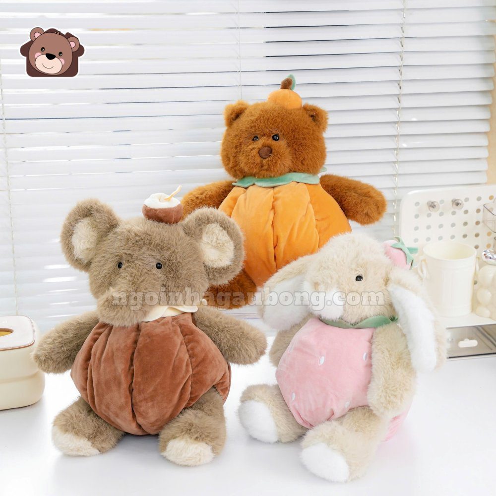 Bộ Thú Bông Trái Cây