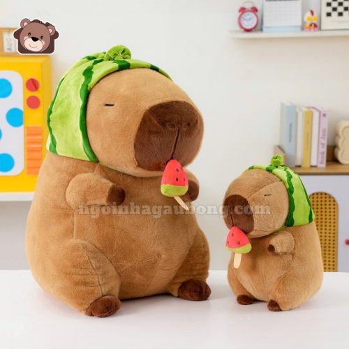 Gấu Bông Capybara Dưa Hấu