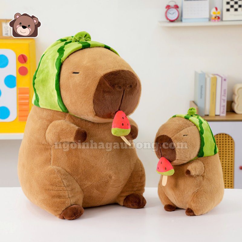 Gấu Bông Capybara Dưa Hấu