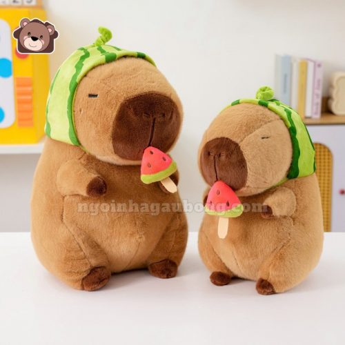 Gấu Bông Capybara Dưa Hấu