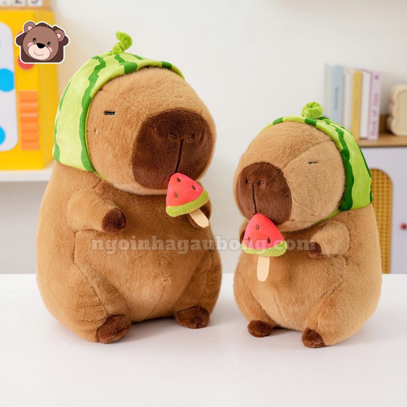 Gấu Bông Capybara Dưa Hấu