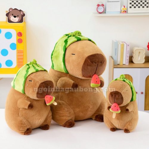 Gấu Bông Capybara Dưa Hấu