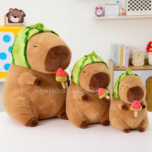 Gấu Bông Capybara Dưa Hấu