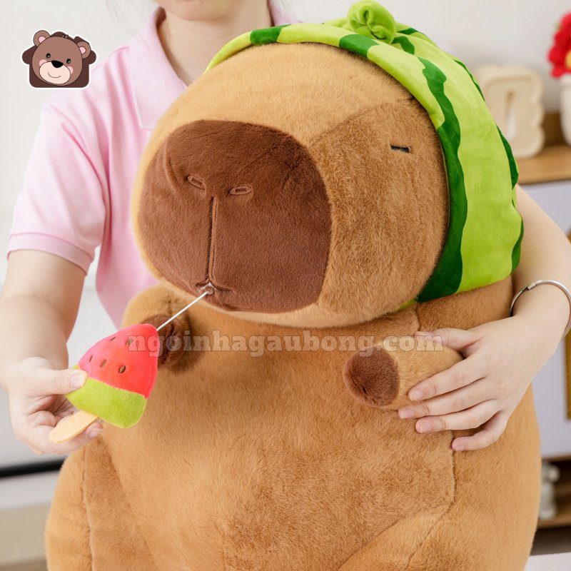 Gấu Bông Capybara Dưa Hấu