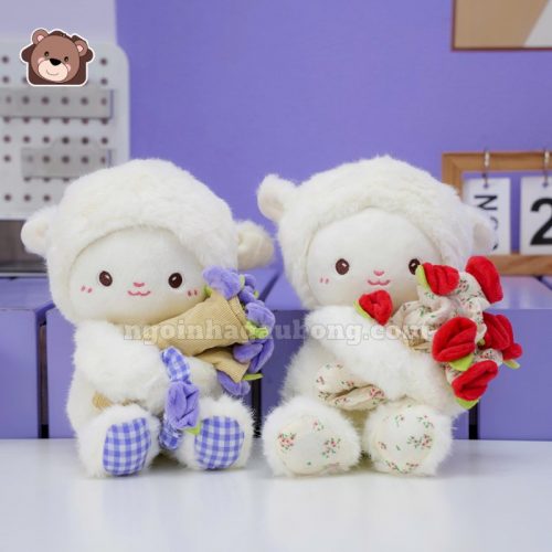 Cừu Đội Mũ Ôm Hoa