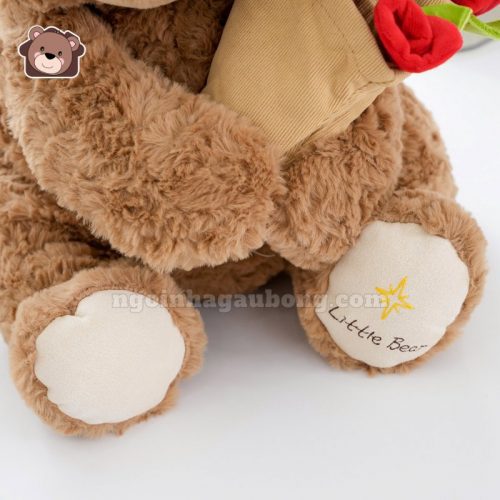 Gấu Bông Boo Đội Mũ Hoa