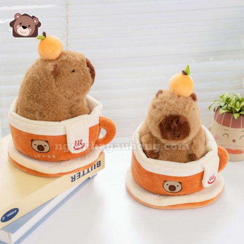 Gấu Bông Capybara Coffee