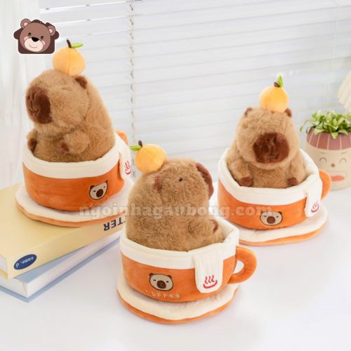 Gấu Bông Capybara Coffee