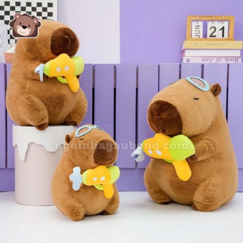 Gấu Bông Capybara Súng Nước