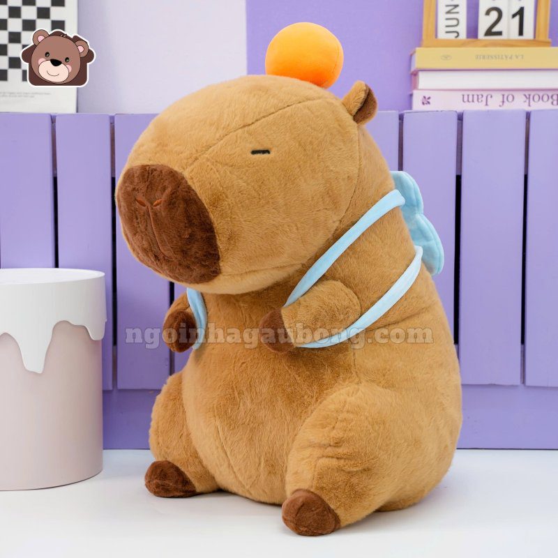 Gấu Bông Capybara Thể Thao - Đeo Túi