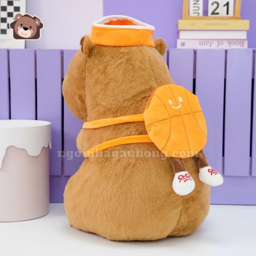 Gấu Bông Capybara Thể Thao - Đeo Bóng